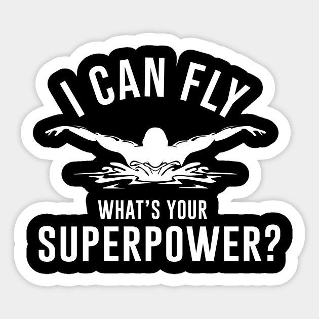 I Can Fly What's Your Superpower Sticker by Periaz